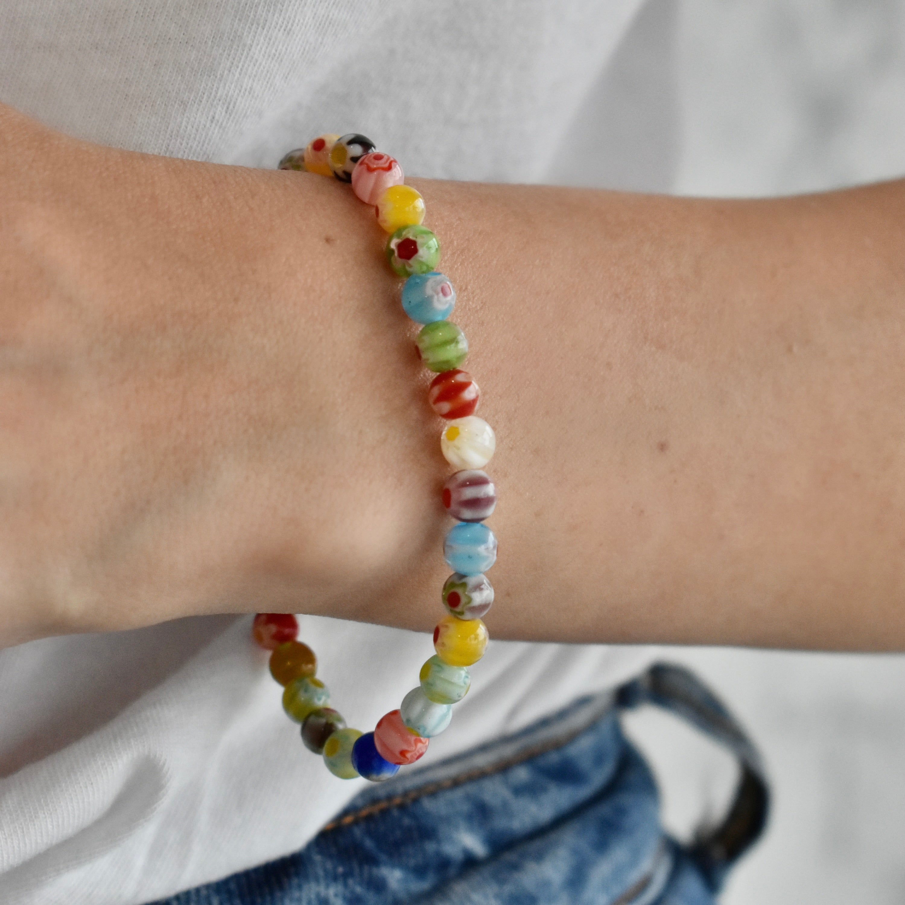 Pulsera mini flores