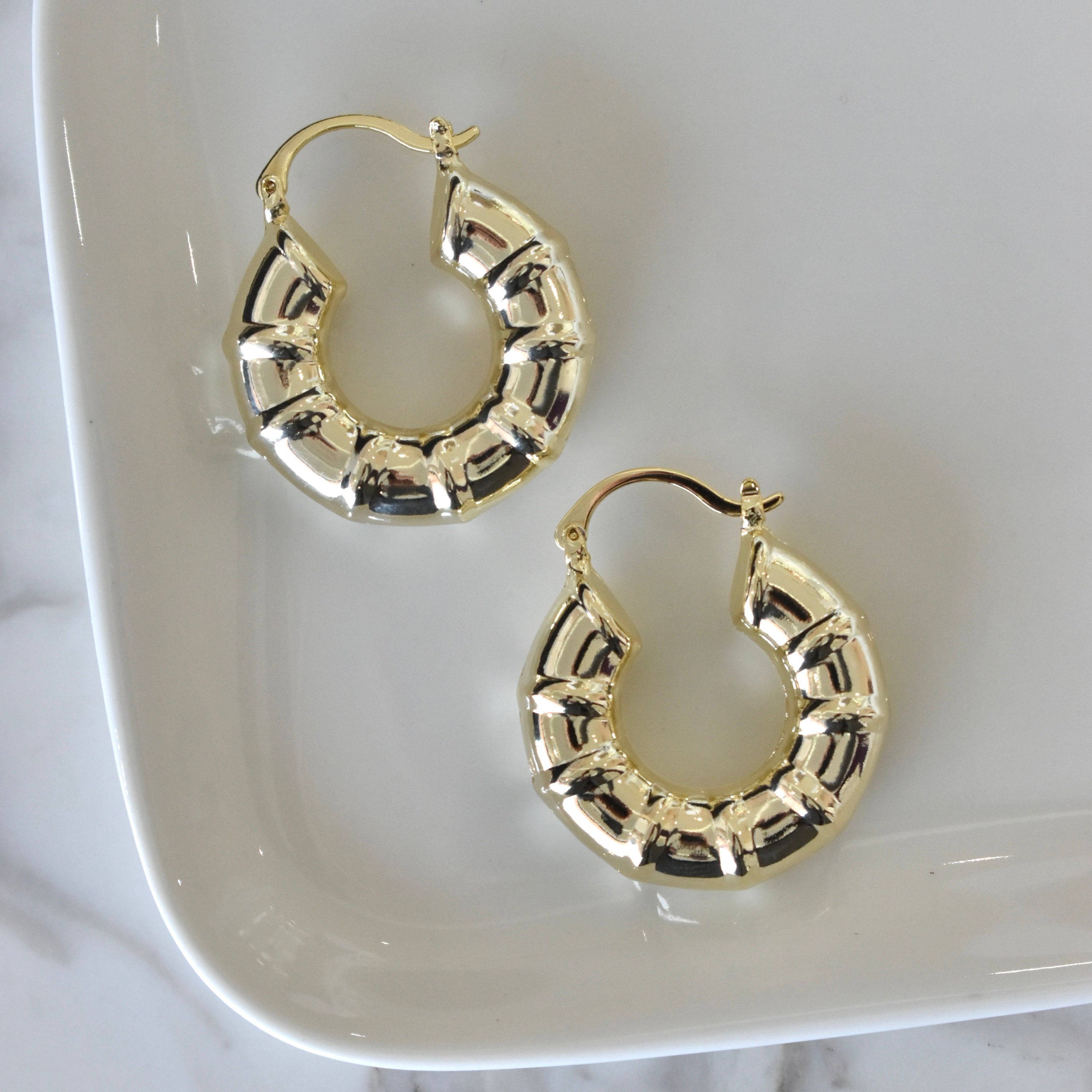 Aretes arracadas con lineas