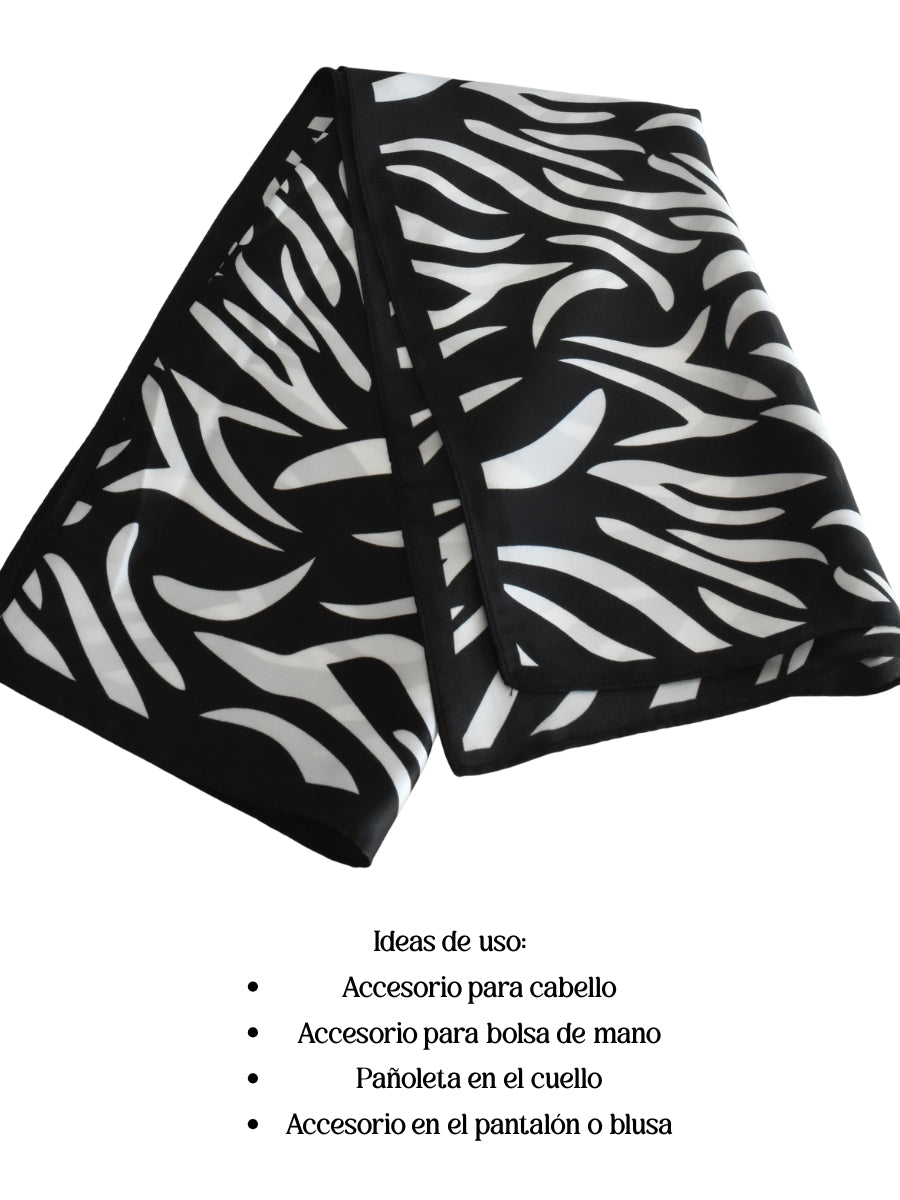Pañuelo print de cebra