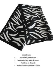 Pañuelo print de cebra