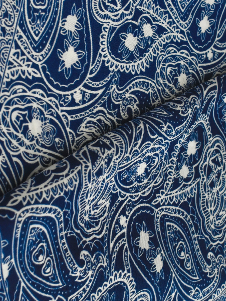 Pañuelo patrón azul marino