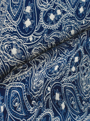 Pañuelo patrón azul marino