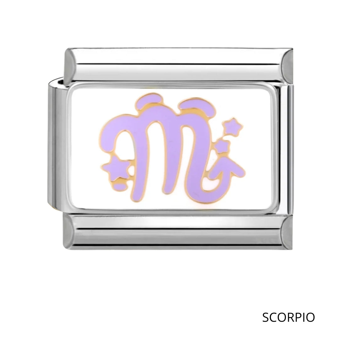 Italian Charm signo zodiacal (fondo blanco)