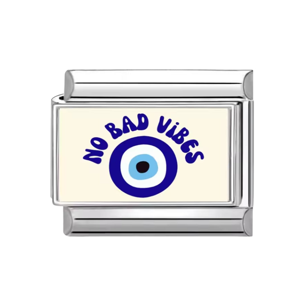 Italian charm ojo "no bad vibes"