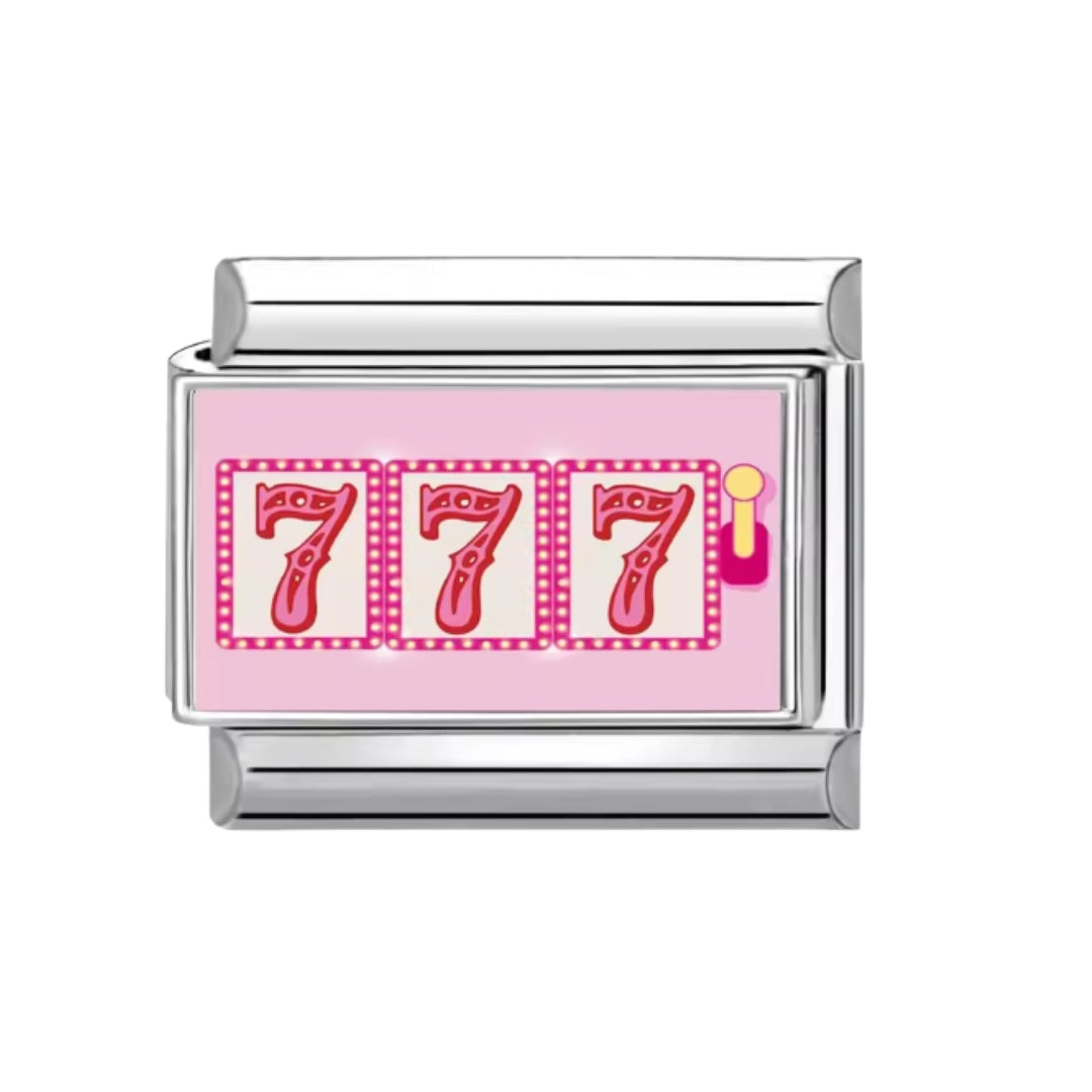 Italian charm 777 rosa