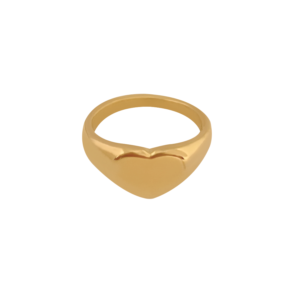 Anillo corazón liso