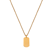 Collar con placa para grabar (distintos colores)
