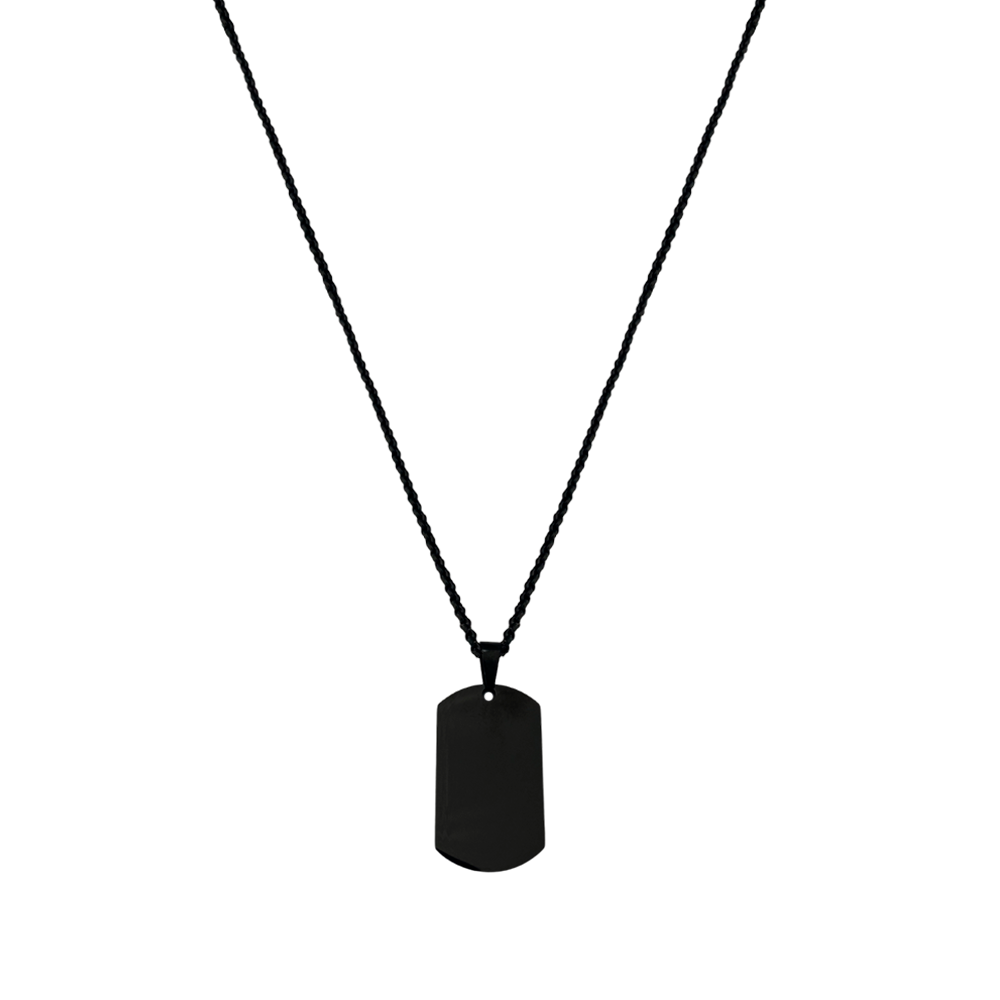 Collar con placa para grabar (distintos colores)